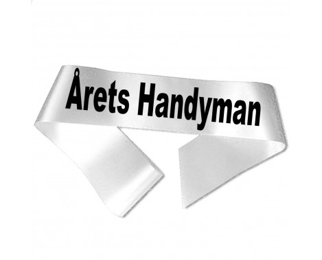 Årets Handyman - Sort tryk - Ordensbånd