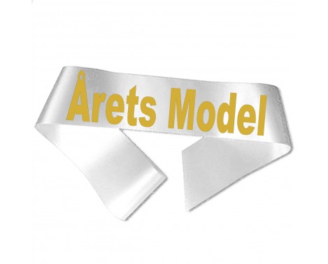 Årets Model - Metallic guld tryk - Ordensbånd