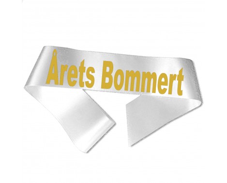 Årets Bommert - Metallic guld tryk - Ordensbånd