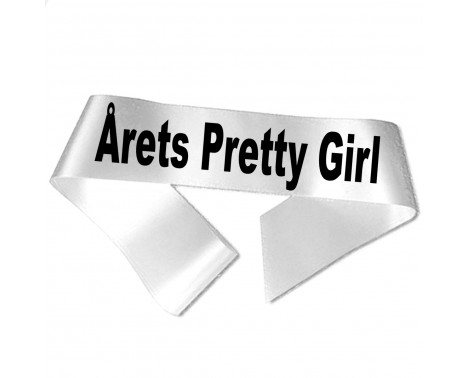 Årets Pretty Girl - Sort tryk - Ordensbånd