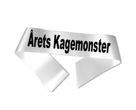 Årets Kagemonster - Sort tryk - Ordensbånd