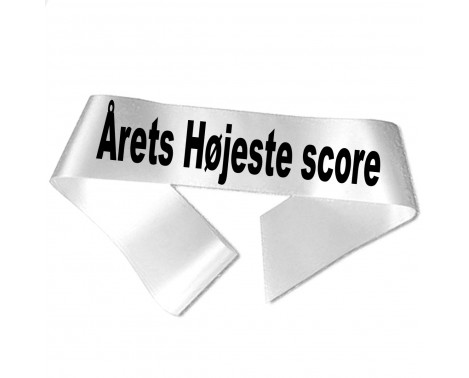 Årets Højste score - Sort tryk - Ordensbånd