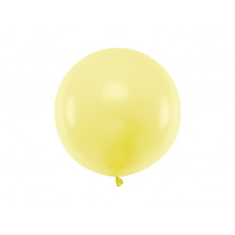 1 stk Stor pastel gul ballon - 60 cm