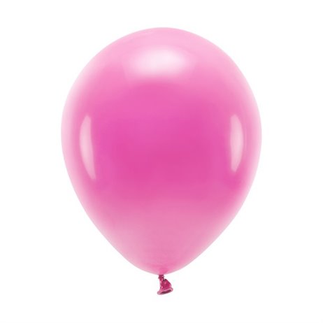 10 stk. Økologiske fuchsia balloner str. 10"